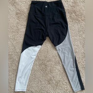 Color block leggings, XS NWOT